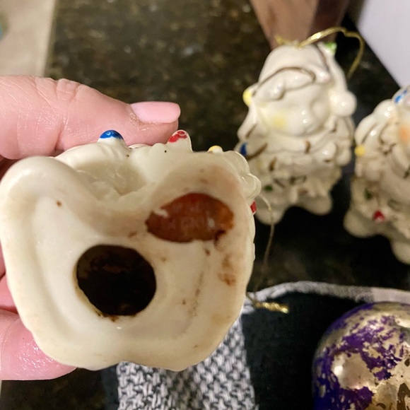 Vintage Lefton Christmas bear ornaments - Picture 2 of 3